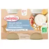 Image de Babybio Desserts Lactés Pot Brassé au Lait de Chèvre Poire Figue +6m Bio 2 x 130g