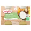 Image de Babybio Desserts Végétaux Pot Brassé Lait de Coco Mangue Ananas +6m Bio 2 x 130g