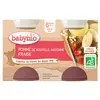 Image de Babybio Fruits Pot Pomme Fraise +6m Bio 2 x 130g