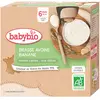 Image de Babybio Desserts Végétaux Gourde Brassé Avoine Banane +6m Bio 4 x 85g