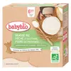 Image de Babybio Desserts Végétaux Gourde Brassé Riz Pêche Poire +6m Bio 4 x 85g