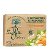 Image de Le Petit Olivier - 2 Savonnettes Extra Douces - Fleur d'Oranger 2 x 100g