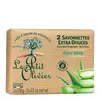 Image de Le Petit Olivier - 2 Savonnettes Extra Douces - Aloe Vera 2 x 100g