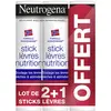 Image de Neutrogena® Formule Norvégienne® Sticks à Lèvres 4,8g - Lot de 2 + 1 Offert