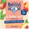Image de Le Petit Marseillais Savon Solide 3 en 1 Lavant Doux Pêche Nectarine 80g