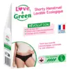 Image de Love & Green Hygiène Féminine Shorty Menstruel Lavable Écologique Taille L Flux Abondant