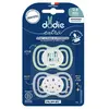 Image de Dodie Sucette Anatomique 0 à 6 mois F1 Extra fine Jour/Nuit X2 coloris aléatoire