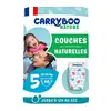 Image de Carryboo Nature Couches Naturelles et Chou Taille 5 (12-25kg), x40