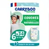 Image de Carryboo Nature Couches Naturelles et Chou Taille 6 (16-30kg), x34