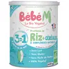 Image de Bébé M Riz 3 en 1 Préparation de Céréales à Complément Protéinique +10m Bio 600g
