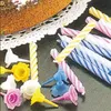 Image de Bougies anniversaire METALTEX x24+12 supports assortis blister 259000 - Multicolore - Cire - 6 cm