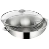 Image de Lagostina Wok 30cm avec couvercle en verre - 12138042230