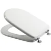 Image de Abattant WC - Aretusa - Blanc - Universel - MDF - Charnières en métal