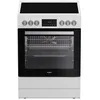 Image de Whirlpool Cuisinière vitrocéramique 72l 4 feux blanc - W6V8LCSW