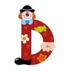 Image de Lettre décorative - TRUDI SEVI - Clown D - Pour enfants 10 mois à 3 ans