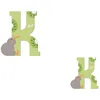 Image de Lettre en bois - Sevi - K - 10 cm - Décoration murale - Coloris aléatoire