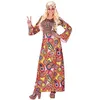 Image de Déguisement Hippie - WIDMANN - S - Imprimé fleuri multicolore - Tissu léger - Manches évasées