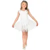 Image de Tutu fillette - WIDMANN - Blanc à paillettes étoilées - 2 couches - Tulle - 27 cm