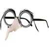 Image de Lunettes de sorcière avec nez - Accessoire de déguisement - Adulte Femme - Noir Blanc - Halloween