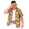 Image de Chemise à motifs années 90 multicolore adulte - S/M