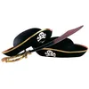 Image de Chapeau Pirate - WIDMANN - Accessoire de costume - Adulte - Mixte - Noir