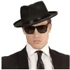 Image de Kit Accessoires Blues Brother - WIDMANN - Adulte Noir - Chapeau de gangster - Lunettes noires - Costume