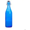 Image de Bouteille à limonade avec son bouchon mécanique Giara 1 l bleu - Bormioli Rocco