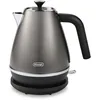 Image de Bouilloire - DeLonghi Distinta Titanium - 17 L - 2000 W - Acier inoxydable - Noir et gris