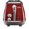 Image de Toaster DELONGHI ICONA CAPITALS 2 tranches - 900W - Grille pain 3 fonctions - Chauffe viennoisseries inclus - Rouge