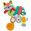 Image de Clementoni- Baby for You   Soft Happy Animals bébé Age   Jouet Premier Activités   Peluche Poussette Spirale Lavable en Machine
