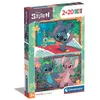 Image de Puzzle Stitch 2x20 pièces Pour enfants à partir de 3 ans Thème dessins animés CLEMENTONI