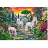 Image de Puzzle 2000 pièces - CLEMENTONI - Licornes dans le jardin - Fantastique - Adulte - Blanc
