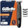 Image de Rasoir hybride - GILLETTE - Fusion One - 100% étanche - 45 min autonomie - 3 peignes visage/1 corps