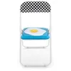 Image de Chaise pliante en métal Studio Job Blow cm. 44 H.47/80 Egg Seletti