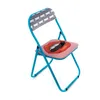 Image de SEDIA IN METALLO PIEGHEVOLE STUDIO JOB BLOW CM. 44 H.47/80 MOUTH NEW SELETTI