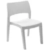 Image de Chaise empilable en résine - PROGARDEN - Klik Klak - Blanc - Usage intérieur et extérieur