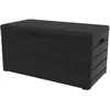 Image de Coffre de jardin DOLOMITI - Résine - Capacité 500L - Anthracite