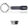 Image de Porte-Filtre Bottomless - LELIT - PLA580S - Acier Inoxydable - 2 Doses - Poignée Classique