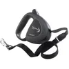 Image de Laisse rétractable FLIPPY Tech Tape Large - FERPLAST - Noir - 5 mètres - Pour chiens jusquà 50 Kg