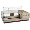 Image de Cage pour petit animal - FERPLAST - Krolik 140 Plus - 142 x 60 x 50 cm - Rouge - Accessoires inclus