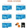 Image de 128 Go Carte mémoire Micro SD Carte Classe 10 Flash TF / SD Card pour Tablet PC