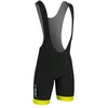 Image de Cuissard court à bretelles Gist Fond Coolmax - noir/jaune fluo - 2XL