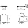 Image de Abattant de WC - IDEAL STANDARD - i.Life S - Duroplast - Softclose - Universel