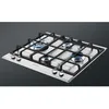 Image de Plaque gaz - Siemens - 4 foyers - Commande frontales - Allumage une main - Supports fonte - Couleur inox