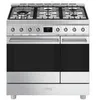 Image de Cuisinière mixte Smeg Sinfonia C92GPX2 90x60 2 fours