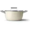 Image de Smeg Faitout crème mat 24cm + couvercle - CSF2412CRM