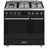 Image de SMEG C92GPMB2 Dual-Fuel piano de cuisson noir mat 90x60
