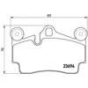 Image de BREMBO Kit de Plaquettes de frein P85070 - 4 pièces