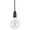 Image de Lampe - IDEAL LUX - EDISON SP1 - Noir - Métal - 60W - Intérieur