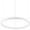 Image de Suspension - Ideal Lux - ORACLE SLIM D50 - Métal laqué blanc - LED 29W - Ø 50 cm